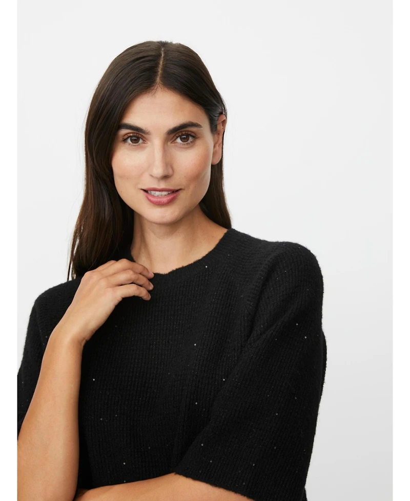 Masai Copenhagen Women's MaFarinna Shimmer Short Sleeve Jumper