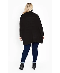 Avenue Women's Plus Bella Poncho Sweater