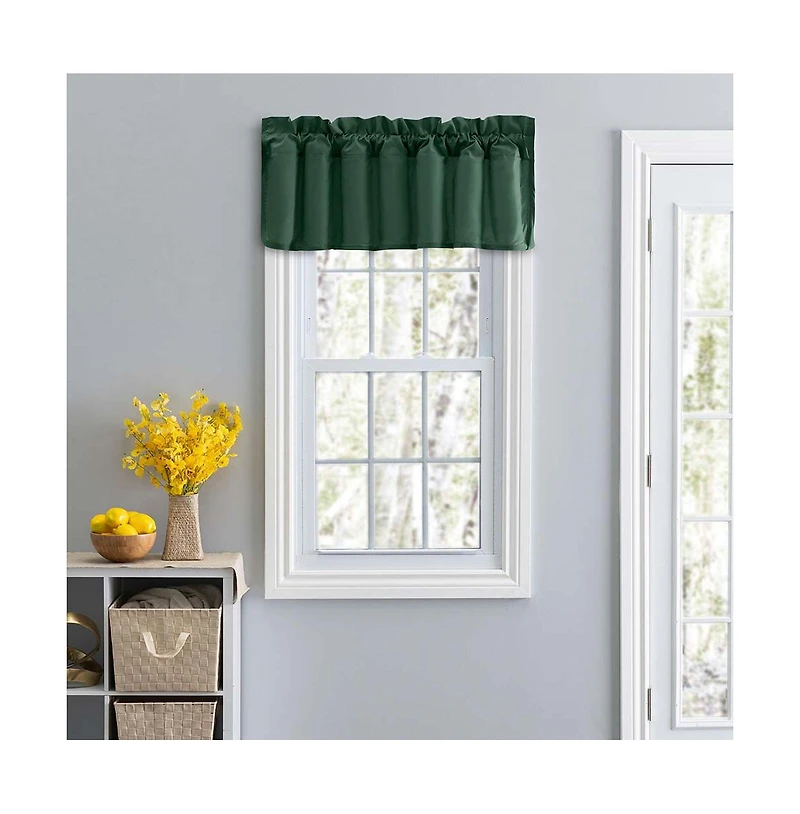 Ellis Stacey 3"Rod Pocket High Quality Fabric Solid Color Window Lined Filler Valance 42"x13" Harvest
