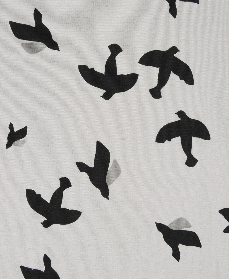 Leveret Dog Cotton Pajama Bird Gray