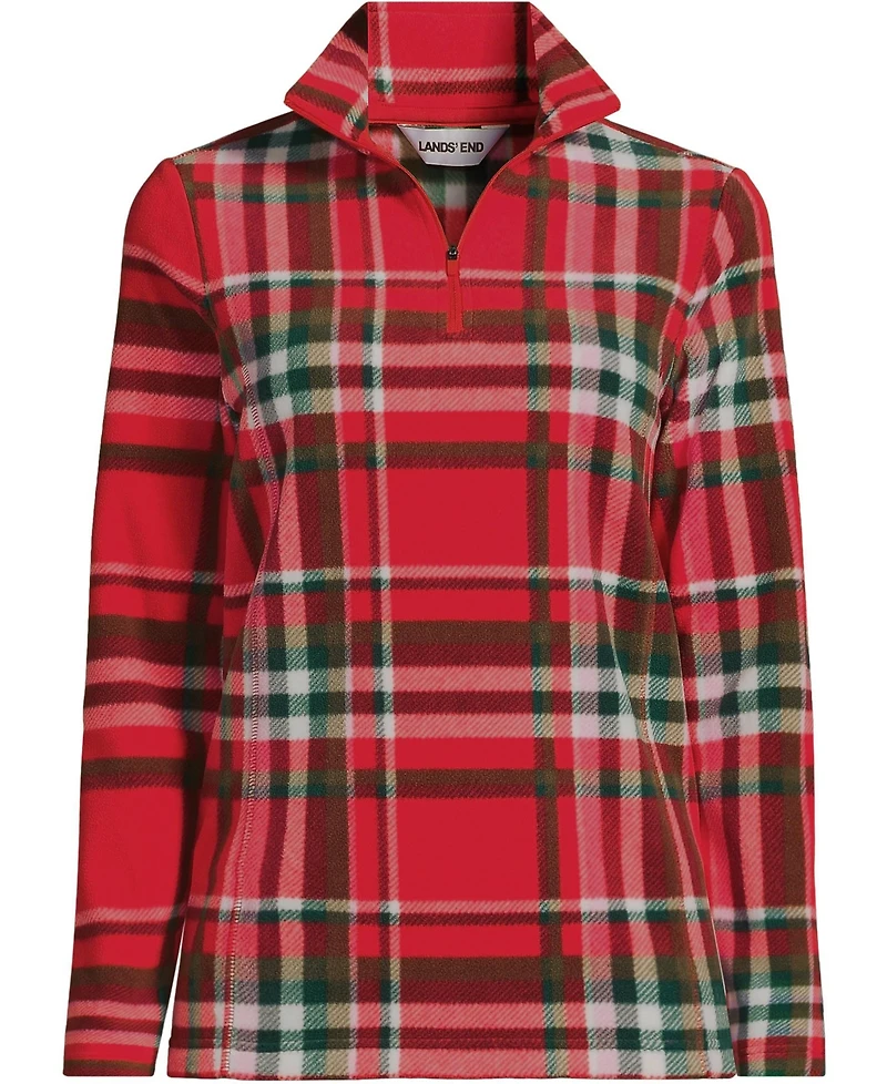 Lands' End Women's Outerwear Coats Petite Anyweather Fleece Quarter Zip Pullover