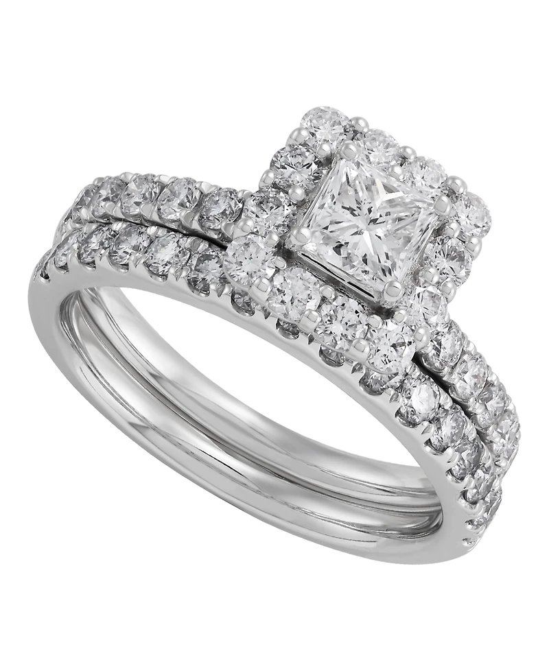 Macy's 2-Piece Diamond Bridal Ring Set (2.0 ct. t.w.) in 14k White Gold