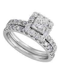 Macy's 2-Piece Diamond Bridal Ring Set (2.0 ct. t.w.) in 14k White Gold