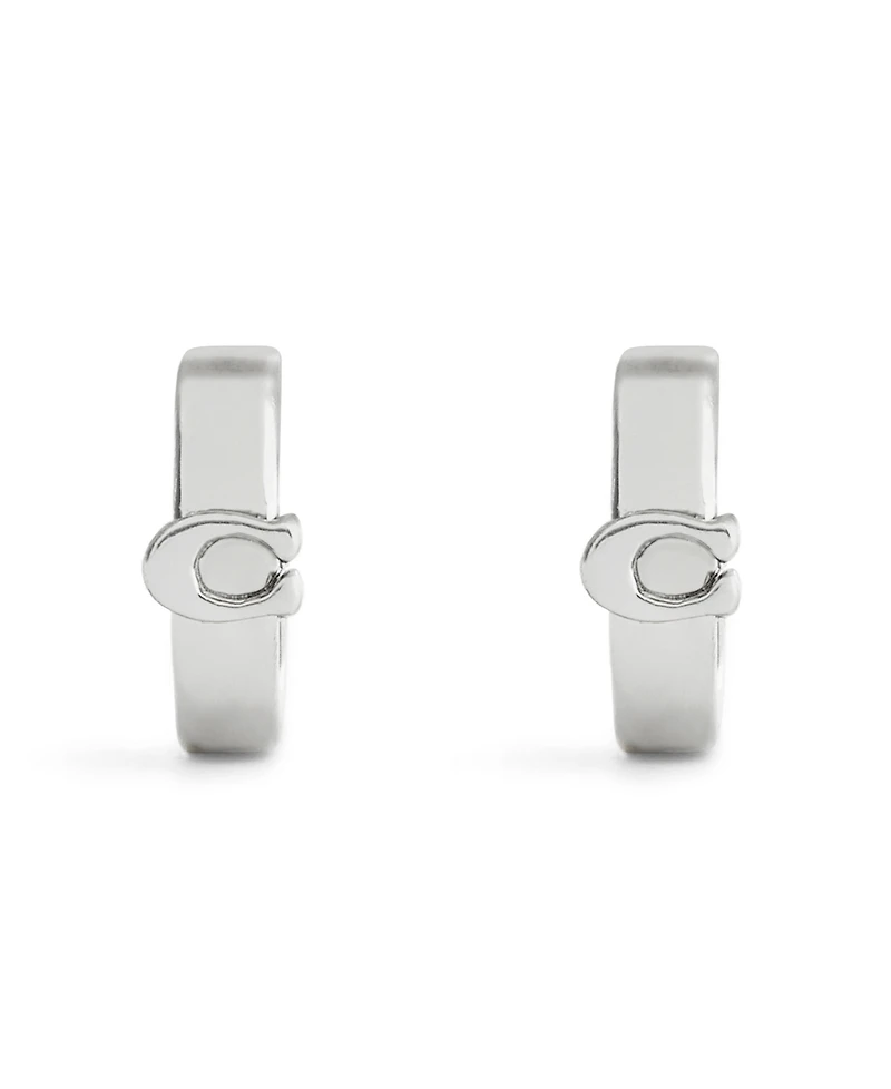 Coach Signature C Huggie Earrings