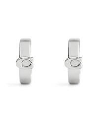 Coach Signature C Huggie Earrings
