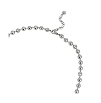Sohi Women's The Puffer-Cuoer Pendant Necklace - Chrome Silver