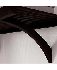 Solid Wood Walk-In Closet Organizer with 5 Drawers and Doors