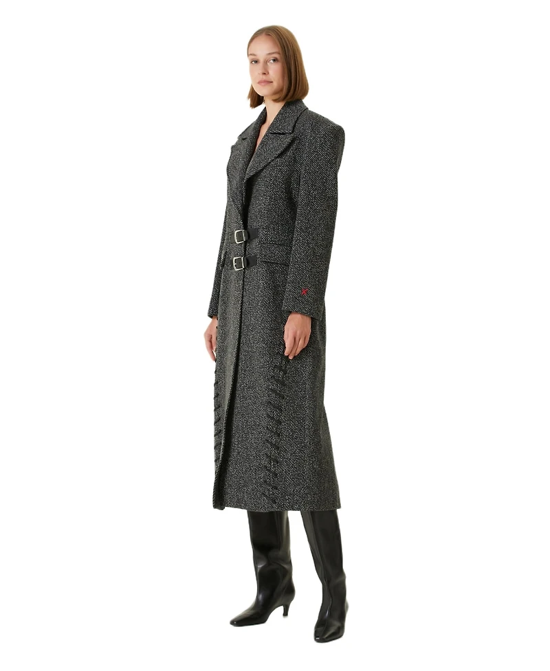 Pcfg Women's Wool-Cashmere Blend Long Overcoat