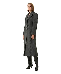 Pcfg Women's Wool-Cashmere Blend Long Overcoat