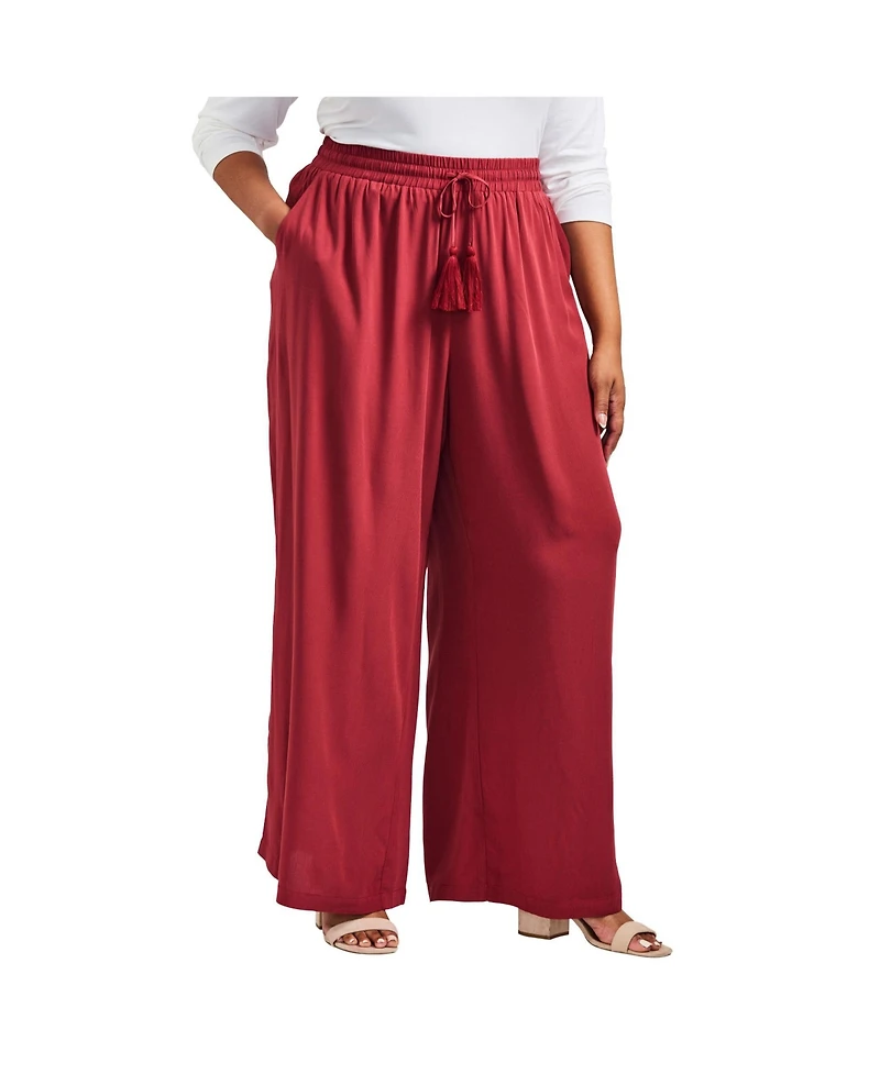 Avenue Women's Plus Allure Wide Leg Pant