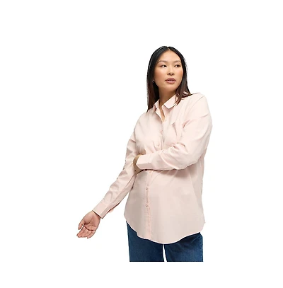 Ingrid + Isabel Maternity Poplin Button Down Shirt