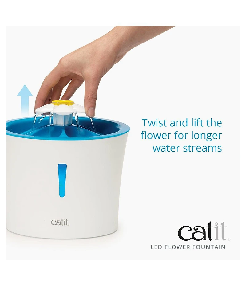 Catit Flower Fountain w/ Led Nightlight