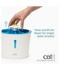 Catit Flower Fountain w/ Led Nightlight