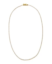 by Adina Eden Cubic Zirconia Oval Four Prong Tennis Necklace