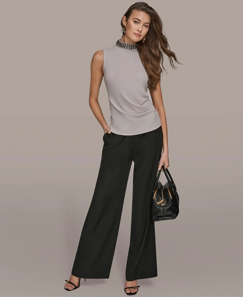 Donna Karan New York Women's Embellished Sleeveless Top