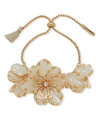 lonna & lilly Multi-Stone Flower Slider Bracelet