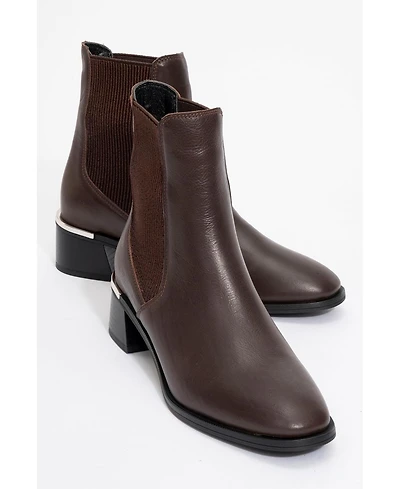 Forever & Always Shoes Neiva Leather Chelsea Boot (Women)