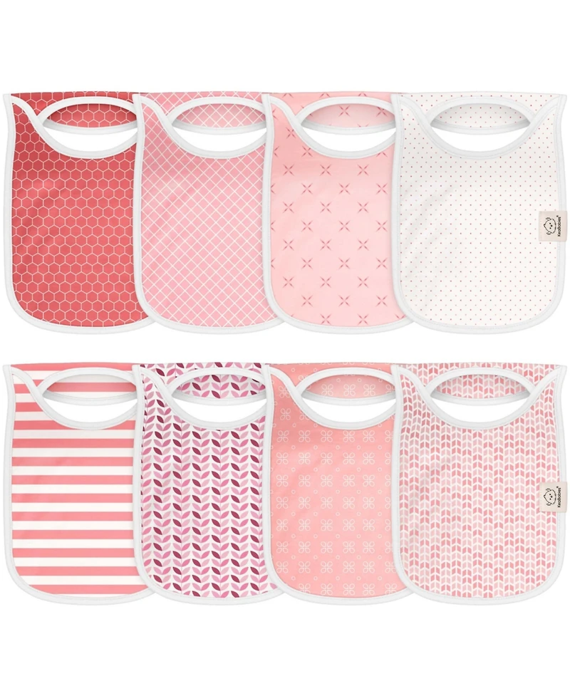 KeaBabies 8-Pack Baby Bibs for Boys, Girls, Pull-on Bibs, Baby Drool Bibs for Baby Boy, Baby Girl, Baby Bib Unisex