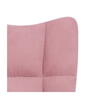 Relaxing Chair Pink Velvet
