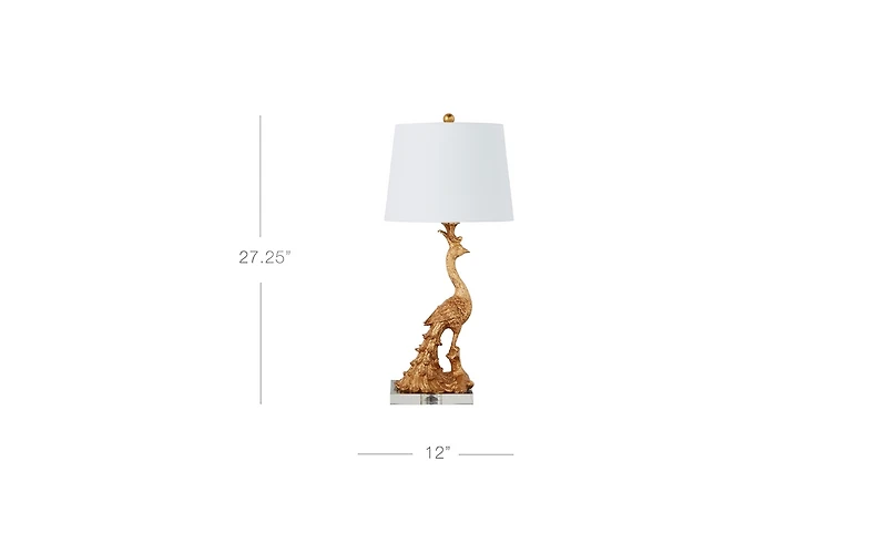 Z Gallerie Peacock Table Lamp