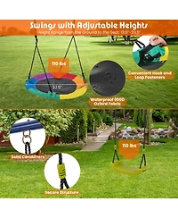 Skonyon 4-in-1 Heavy-Duty Metal Playset with Slide and Basketball Hoop