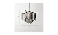 Z Gallerie Luxe Spiral Chandelier - Graphite
