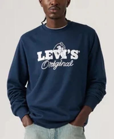 Levi's Men's Graphic Detail Crewneck Long-Sleeve Sweatshirt