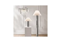 Z Gallerie Luxe Spiral Chandelier - Nickel/Clear