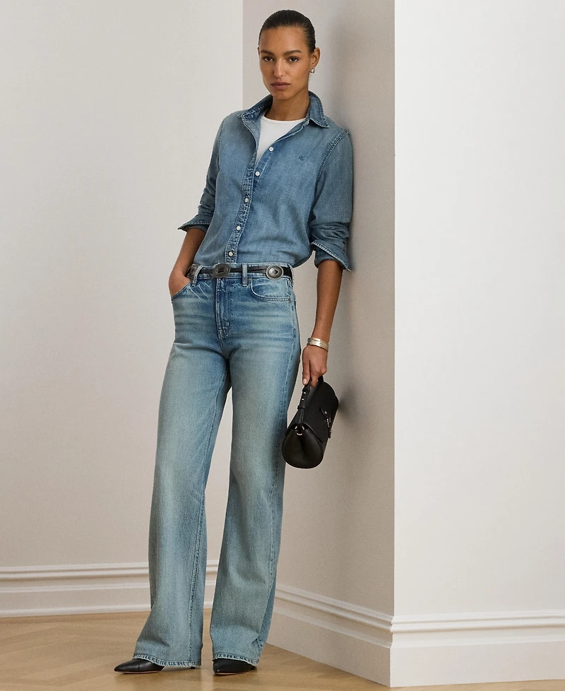 Lauren Ralph Women's Embroidered Shirt