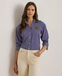 Lauren Ralph Lauren Womens Striped Shirt