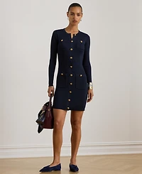Lauren Ralph Women's Rib-Knit Sweater Dress