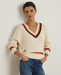 Lauren Ralph Women's Cable-Knit Cricket Sweater