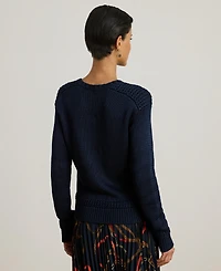 Lauren Ralph Lauren Women's Crewneck Shimmer Sweater