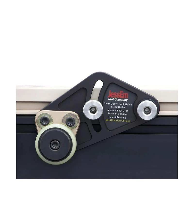 JessEm 04215 Clear-Cut Precision Stock Guides with Dual Roller Hold-Down System for Router Table Fences