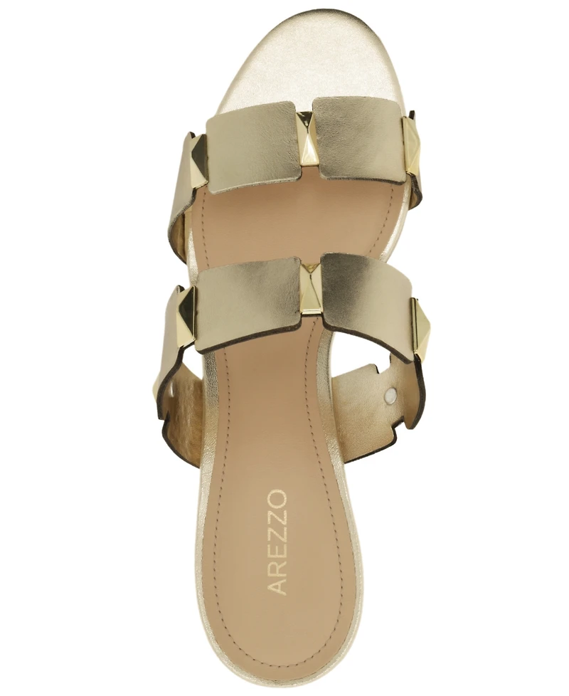 Arezzo Women's Lyra Mid Block Sandal
