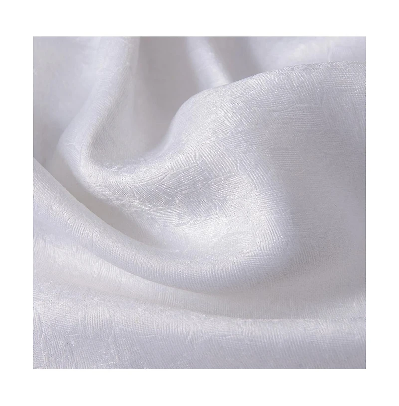 Olivia Gray Lydia Matte Embossed One Blackout Panel - 52"x84", White
