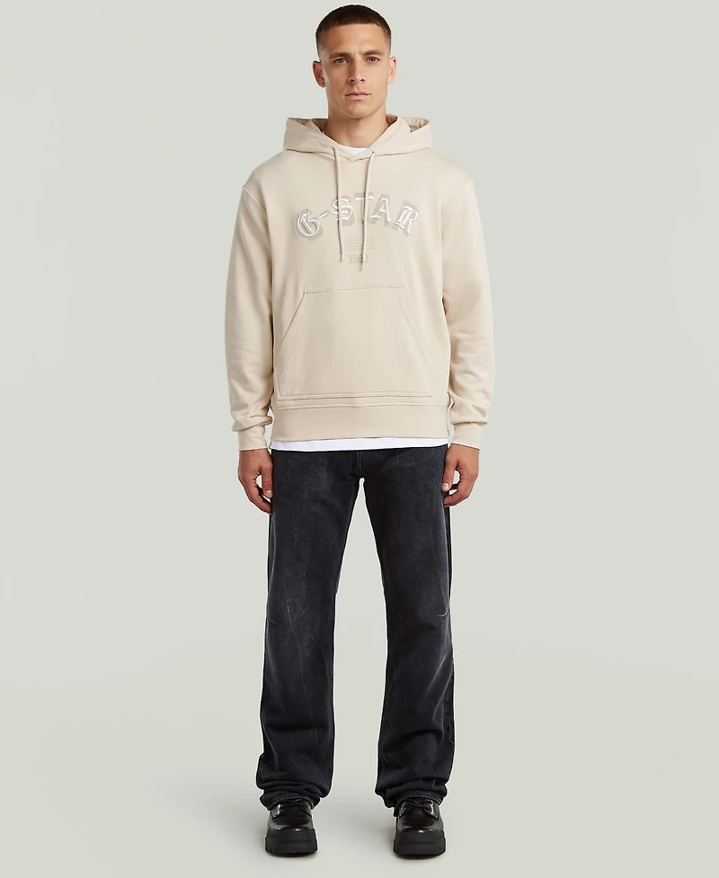 G-Star Raw Men's Embroidered Logo Graphic Hoodie