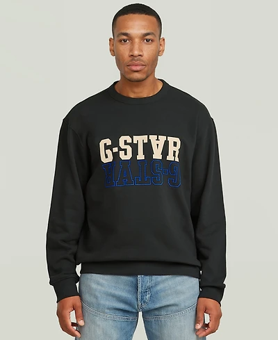 G-Star Raw Long-Sleeve Relaxed-Fit Logo Sweatshirt