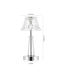 Madelyn Bohemian Classic Acrylic Rechargeable Integrated Led Table Lamp