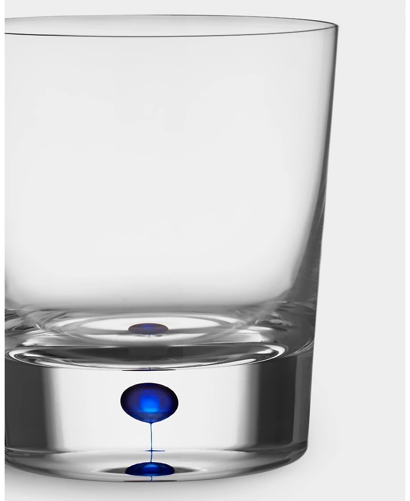 Orrefors Set of 2 Intermezzo Blue Double Old Fashioned Glasses