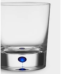 Orrefors Set of 2 Intermezzo Blue Double Old Fashioned Glasses