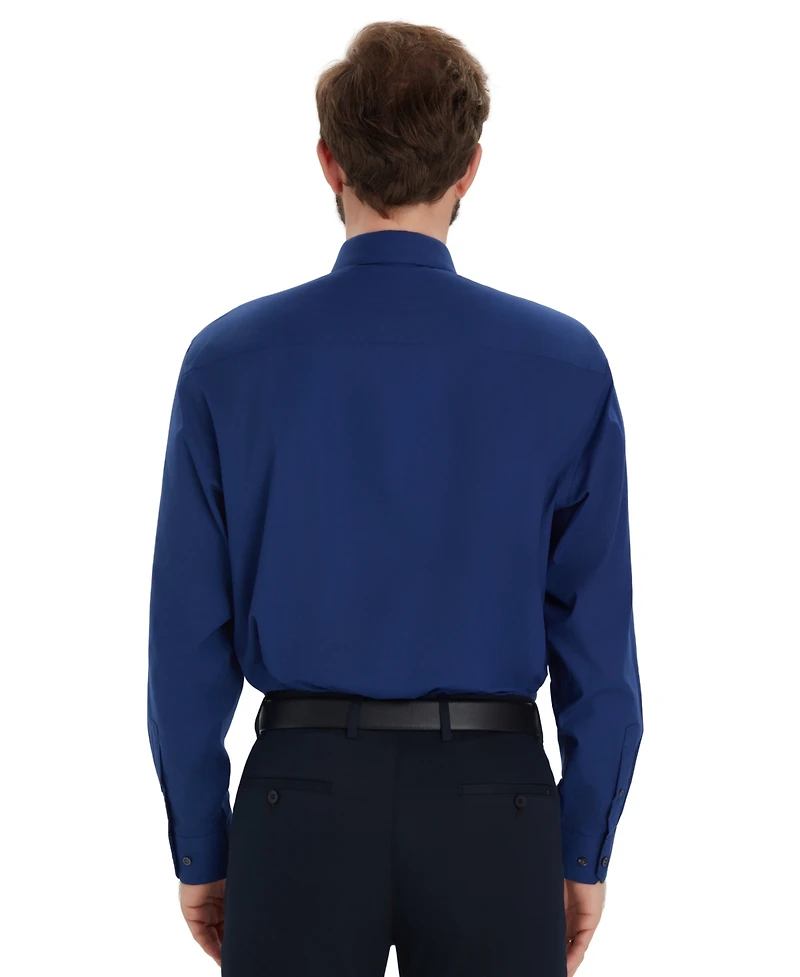 Alfani Men's Promo Solid Regular-Fit Spread Collar Dress Shirt, Macy's Exclusive