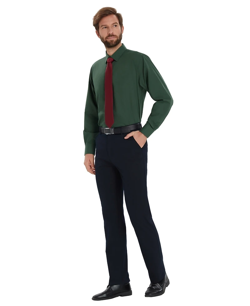 Alfani Men's Promo Solid Regular-Fit Spread Collar Dress Shirt, Macy's Exclusive