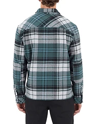 Hurley Men's Santa Cruz Seaside Flannel Long Sleeve Shirt
