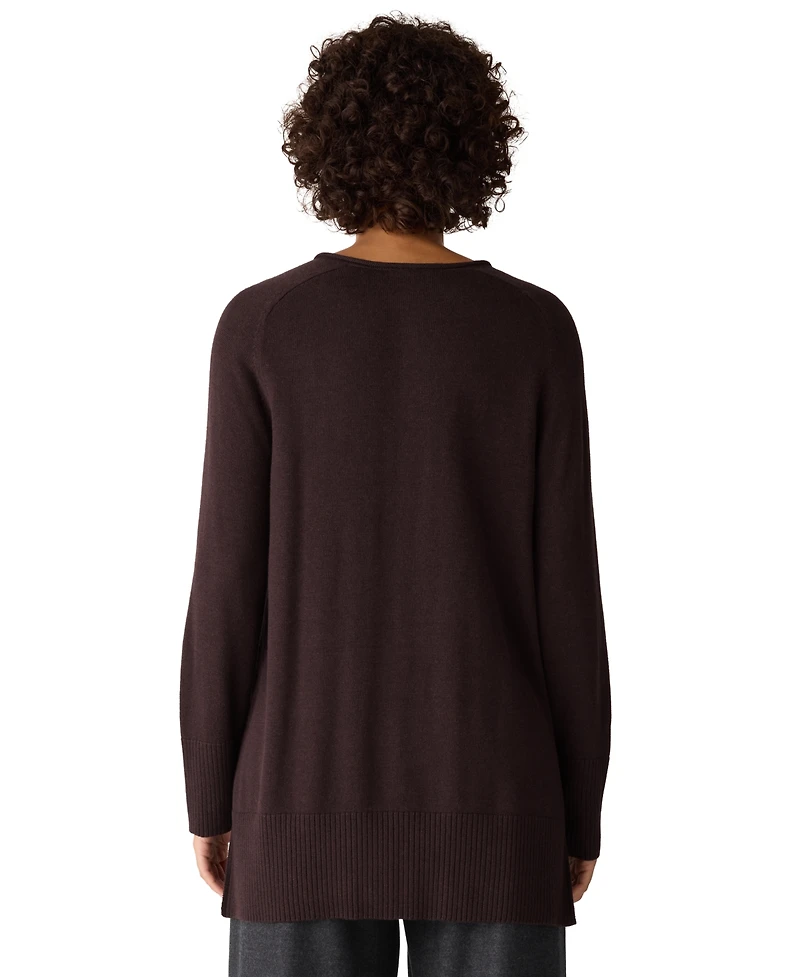 Eileen Fisher Women's V-Neck Long-Sleeve Sweater