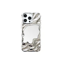 Auramma Silver Mirror iPhone 15 Pro Max Case