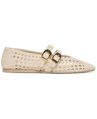 Dolce Vita Women's Baylee Woven Double Strap Mary Jane Flats