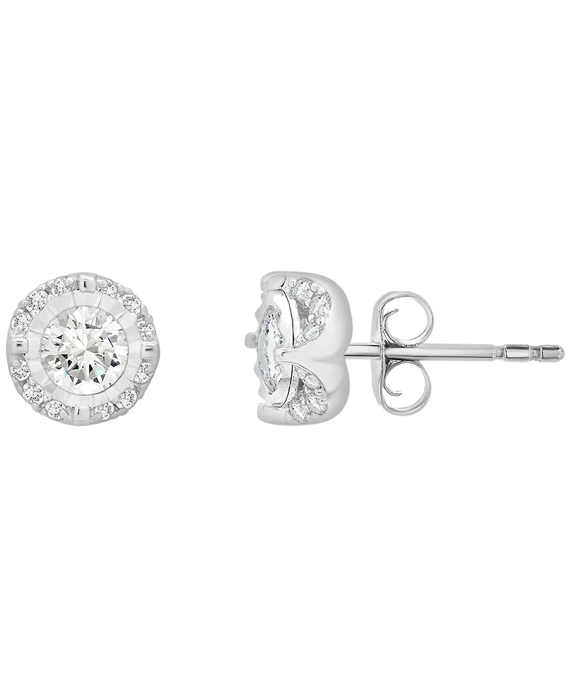 Macy's Diamond Stud Earrings (3/4 ct. t.w.) in 14k White Gold