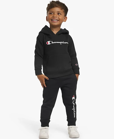 Champion Boys Toddler 2T-4T Long-Sleeve Hoodie and Pants, 2-Piece Set