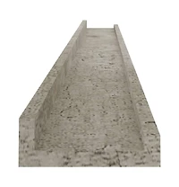 vidaXL Wall Shelves 4 pcs Concrete Gray 39.4"x3.5"x1.2"